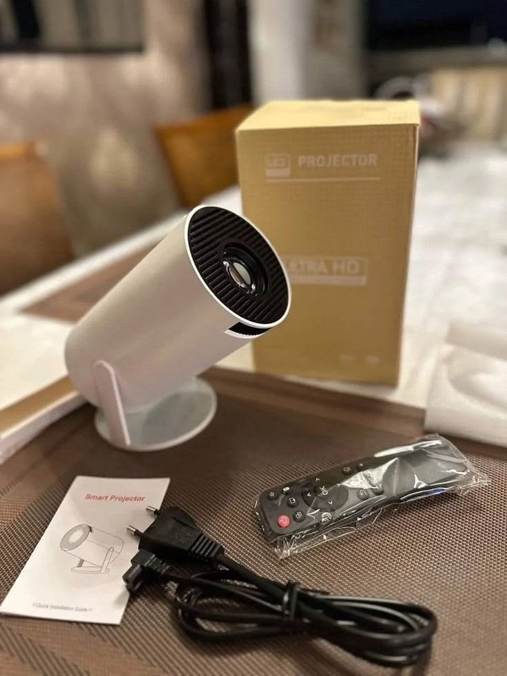 Portable Mini Projector, 4K 1080P Full HD Projector, Support Video Projector