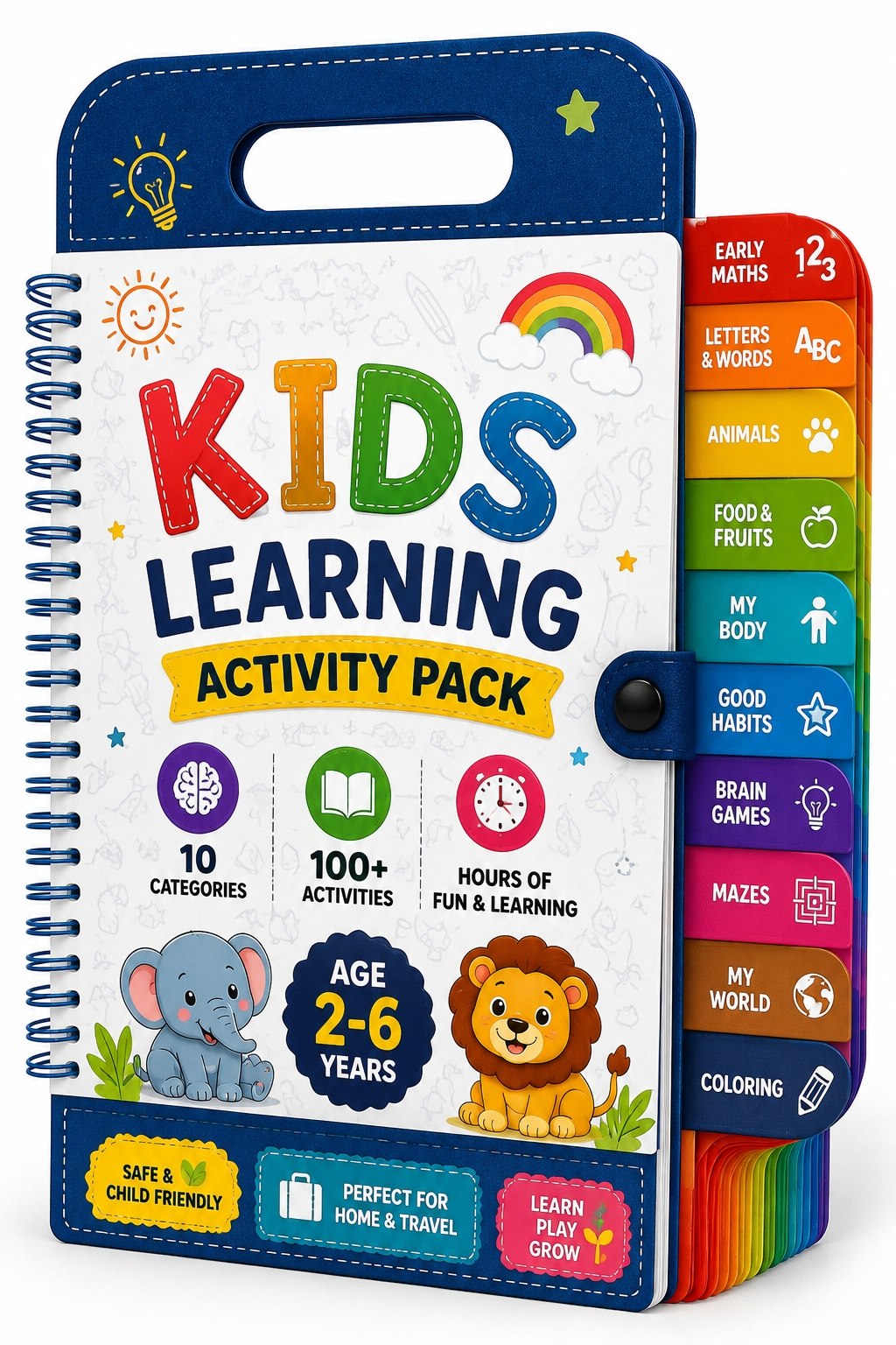 10-in-1 Kids Learning Activity Pack | 100+ Printable Activities for Ages 2–6 🎁 80% OFF — SAVE ₹400!